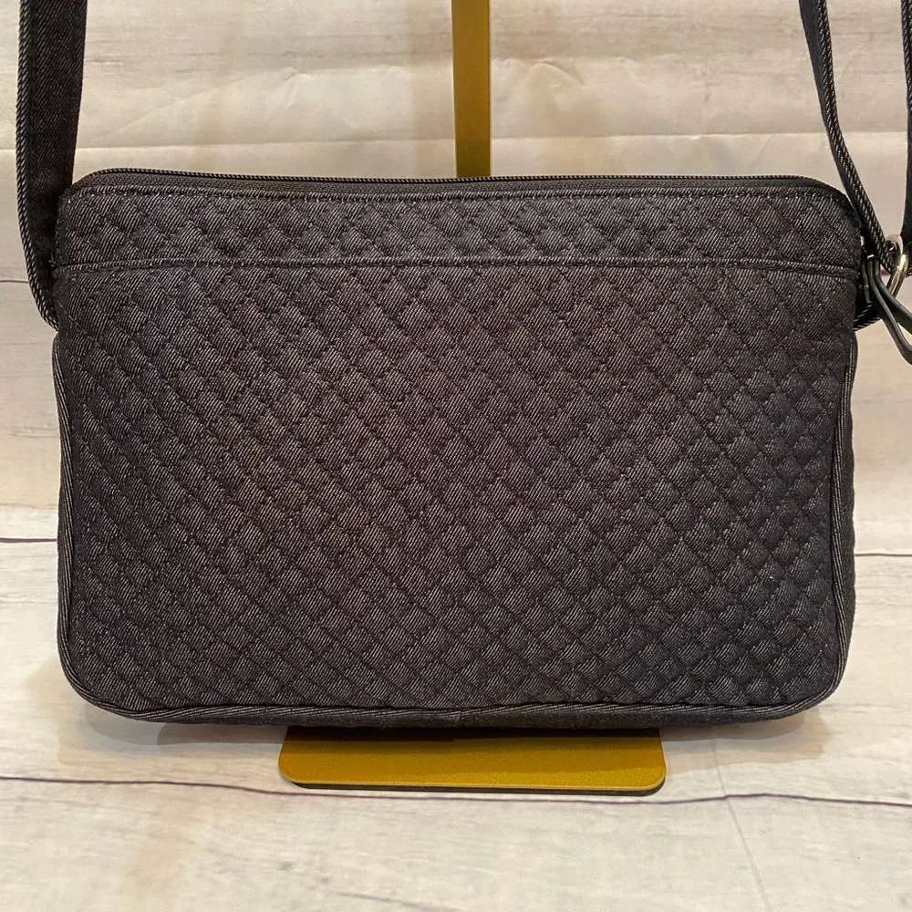 Authentic Vera Bradley Iconic RFID Denim Hipster Crossbody